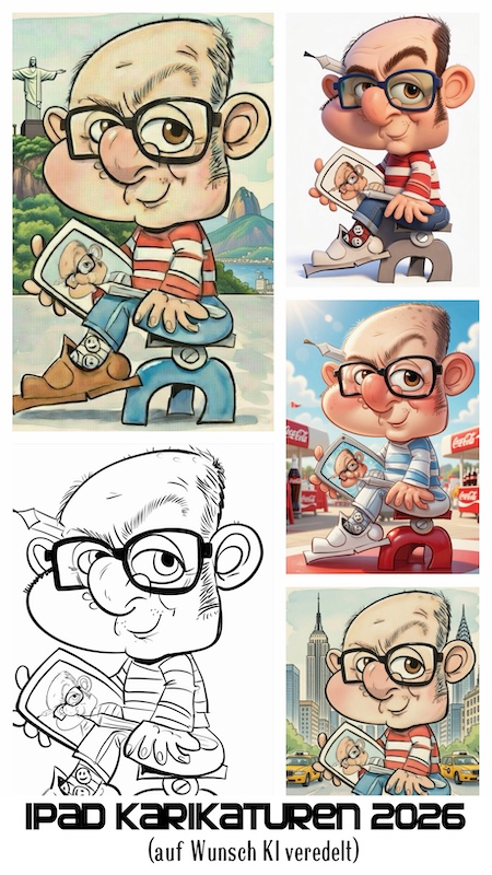 Was ist der Unterschied zur normalen iPad-Karikatur?