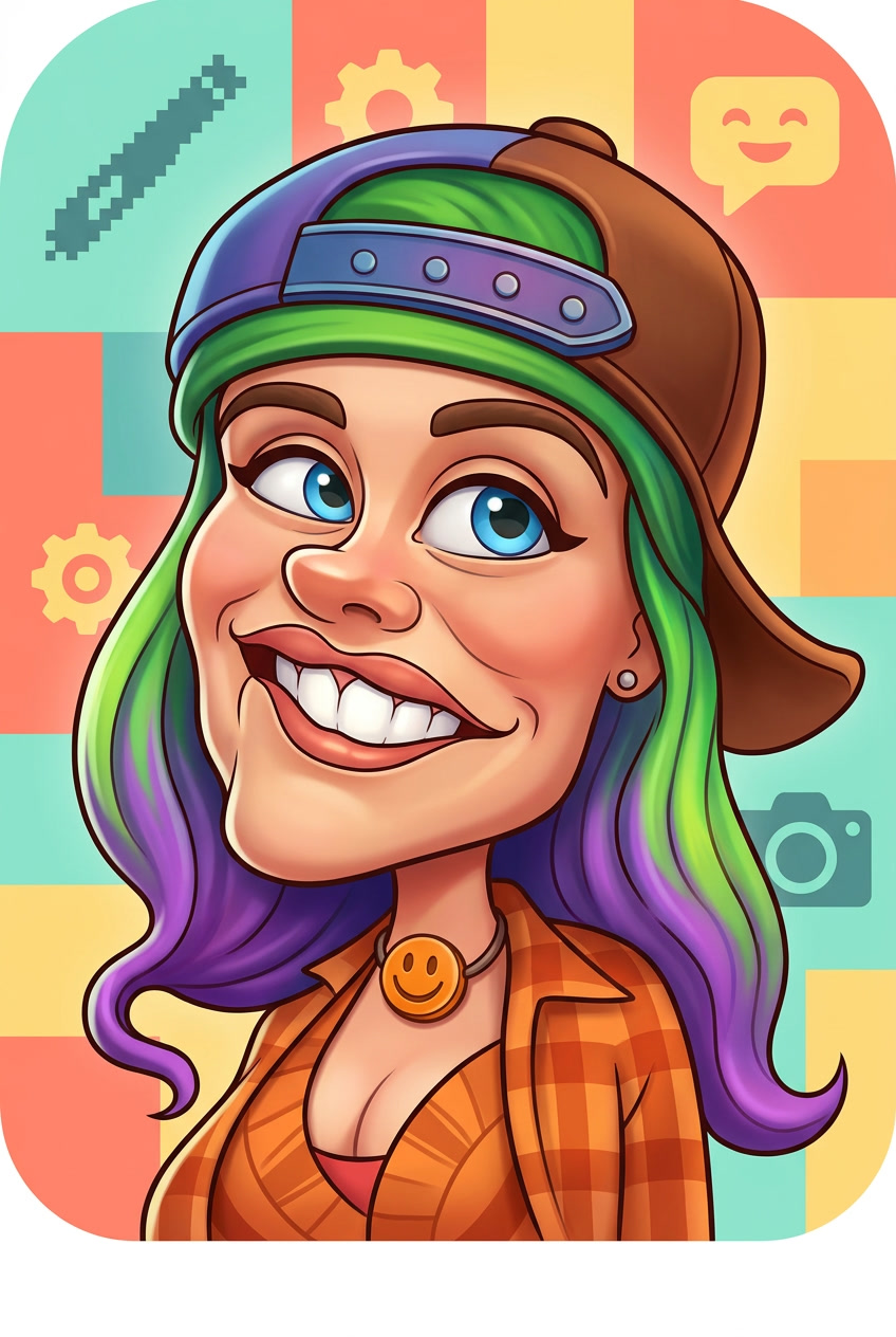Game Icon geometrisch im Pixar-inspirierten App-Icon-Stil