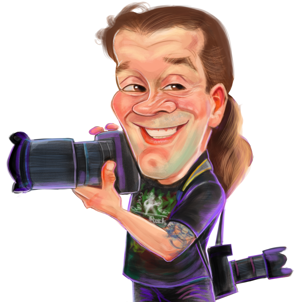 Karikatur nach Foto
