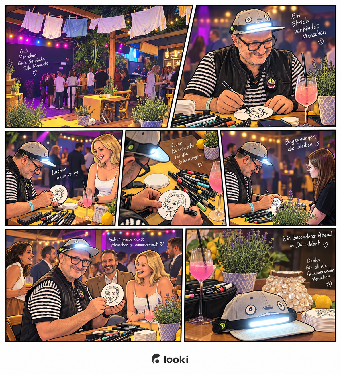 rheinriff duesseldorf karikaturist..looki comic KI