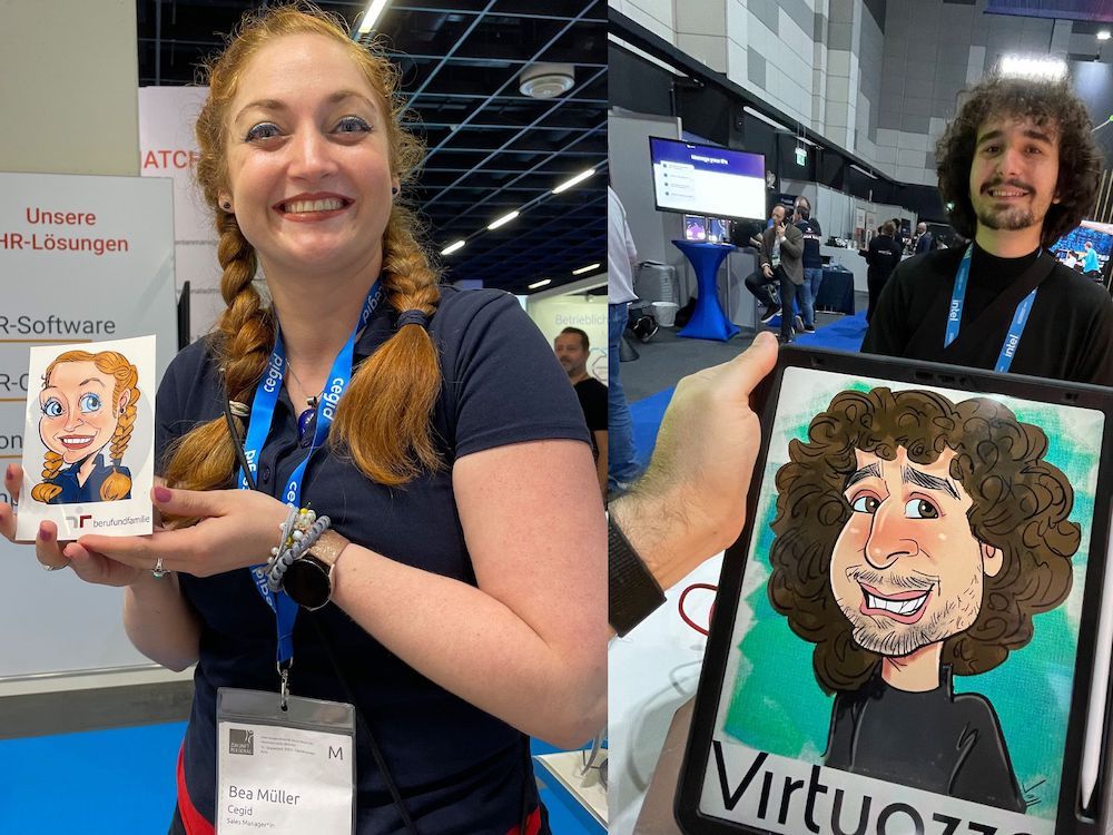 iPad-Karikaturen – klassische Zeichnung trifft moderne Technik