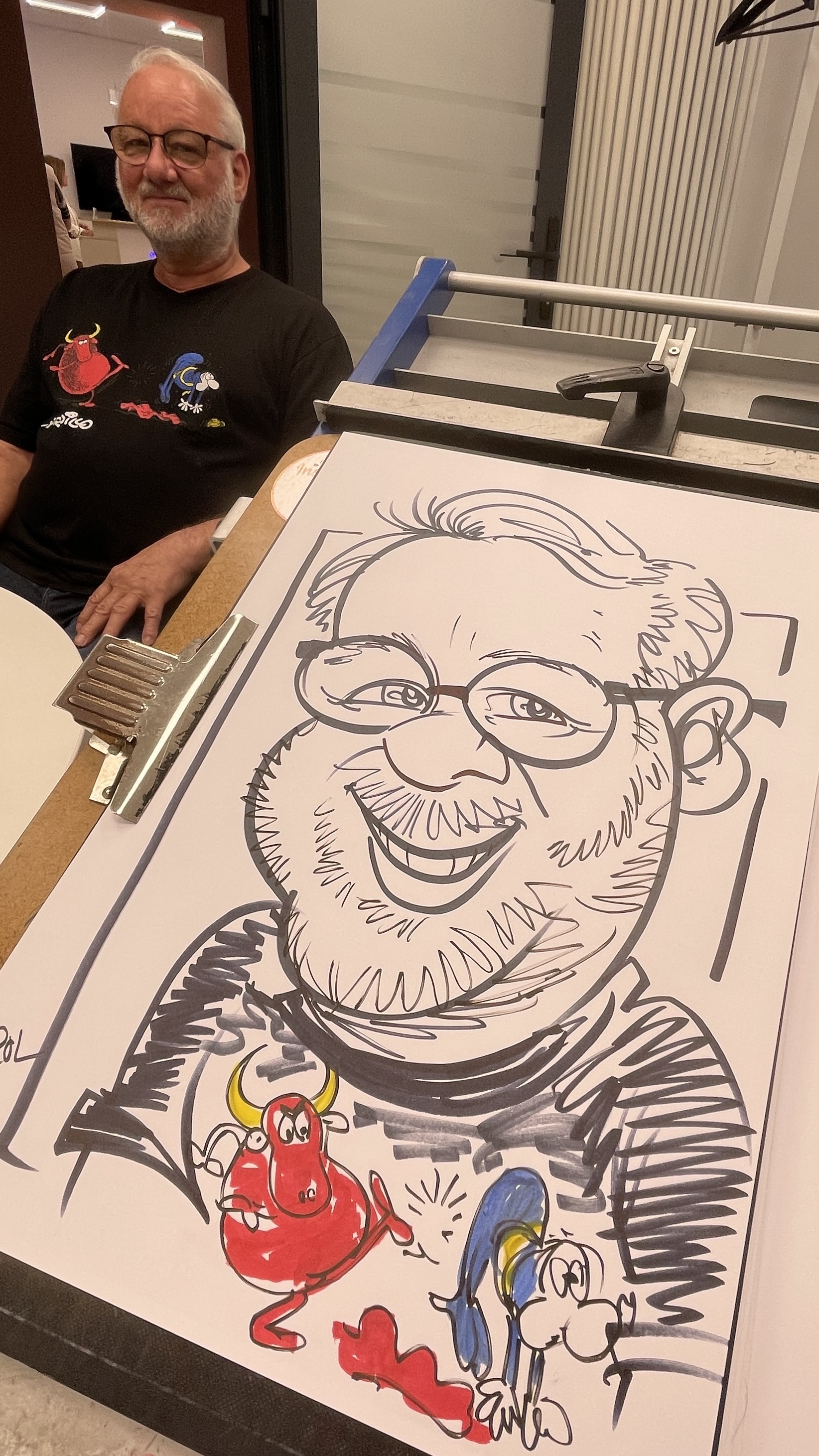 Live-Karikaturen als Publikumsmagnet auf Events