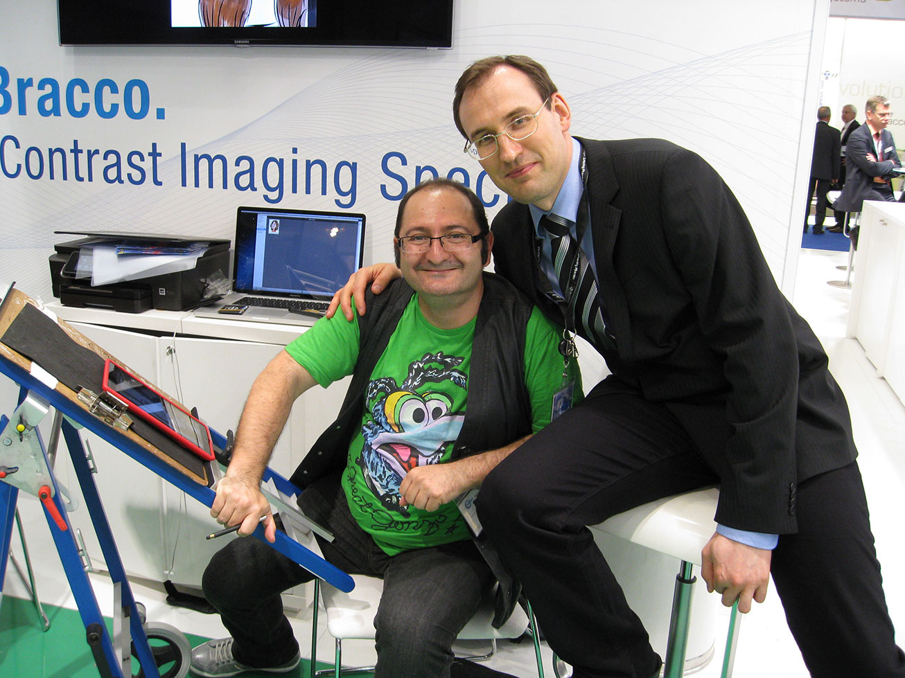 karikaturist radiologiekongress schnellzeichner Hamburg