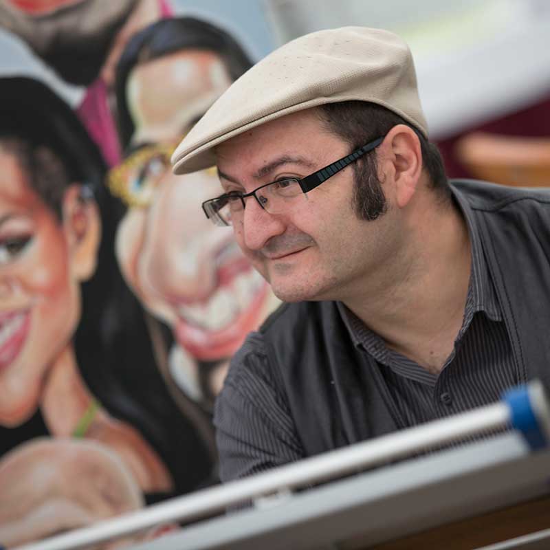 karikaturist hochzeit schnellzeichner gastgeschenk 04