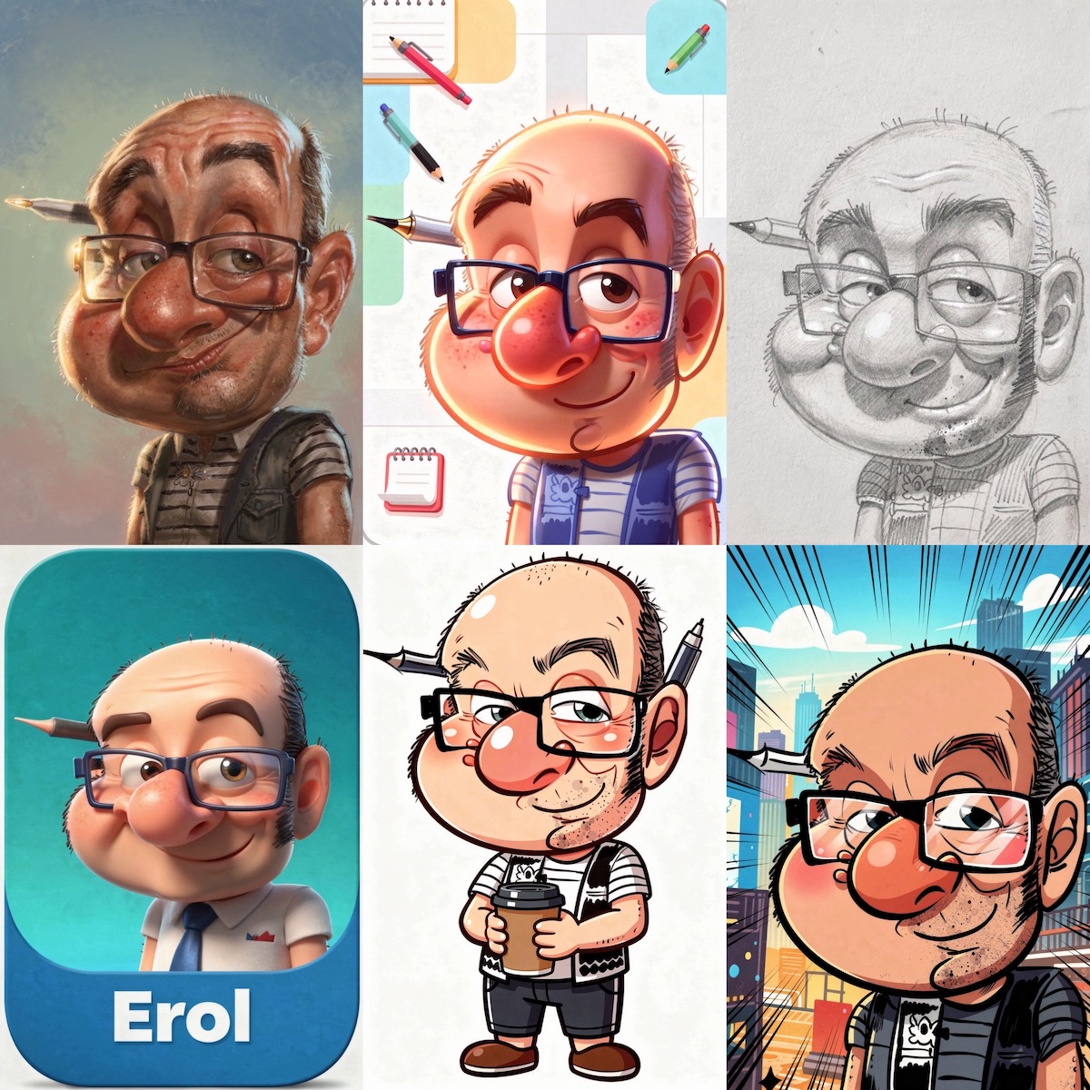 📱 iPad-Karikaturen für Firmen & Messen