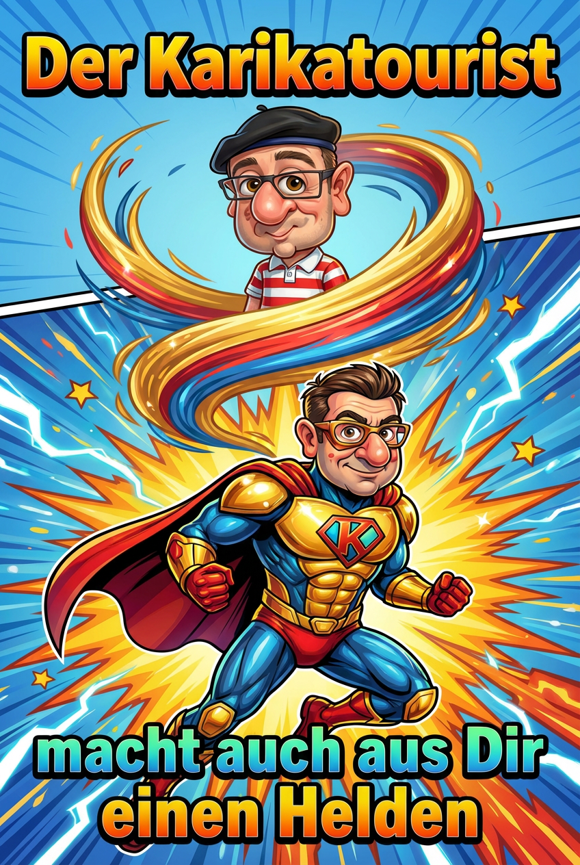 İPad Karikaturen und KI-Veredelung