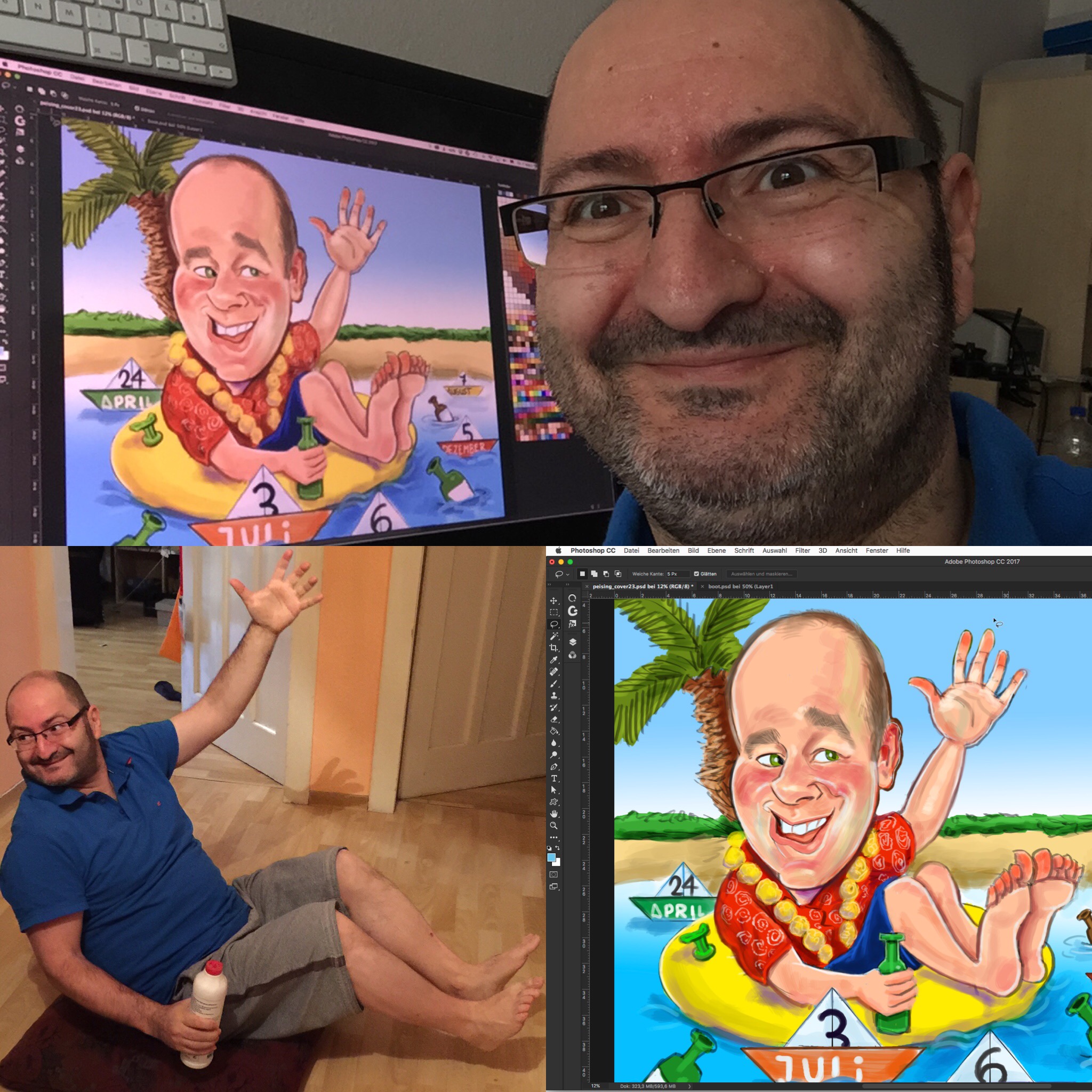 karikatur nach foto bestellen 11