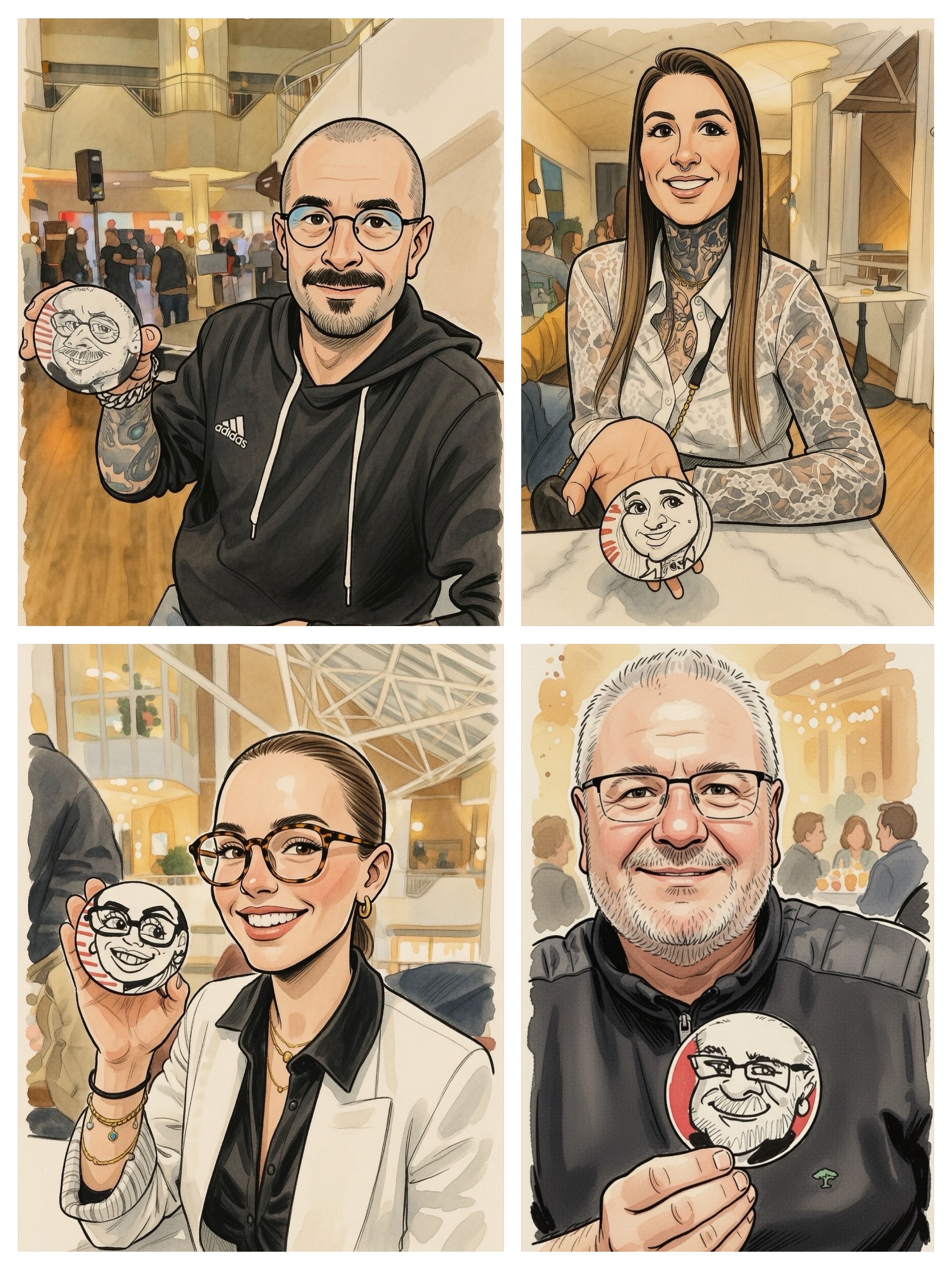 Wer bucht Erol als Karikaturisten und Schnellzeichner?