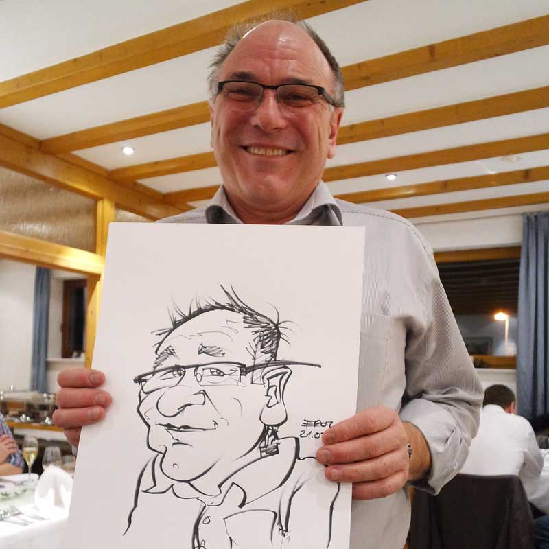 karikaturist schnellzeichner